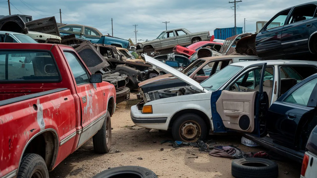 Car junkyard in Glendale