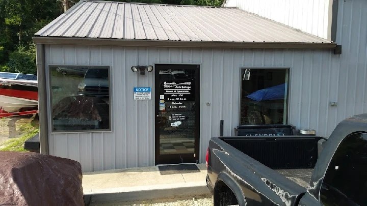 Cookeville Auto Salvage storefront with signage.