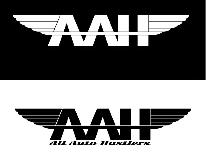 Logo of All Auto Hustlers with wing design.