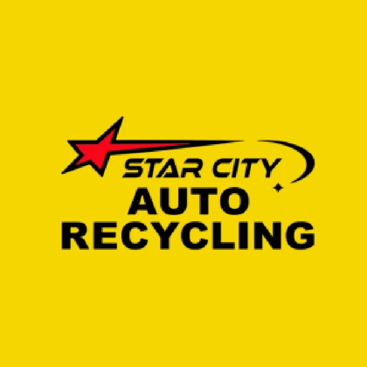 Star City Auto Recycling logo on yellow background.