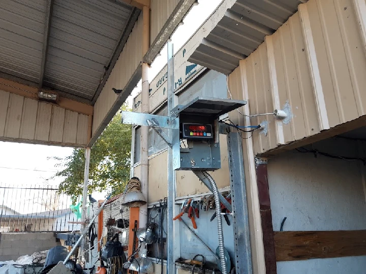 Weighing station at Harman's Recycling facility.