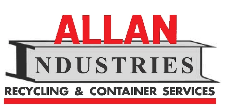 Allan Industries logo: Recycling & container services.