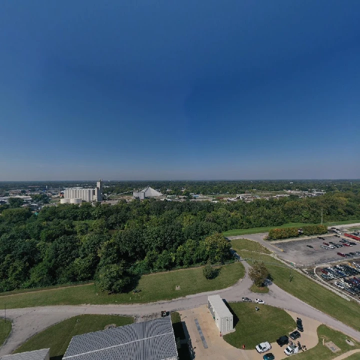 Aerial view of Indy U-Pull-It and surrounding area.