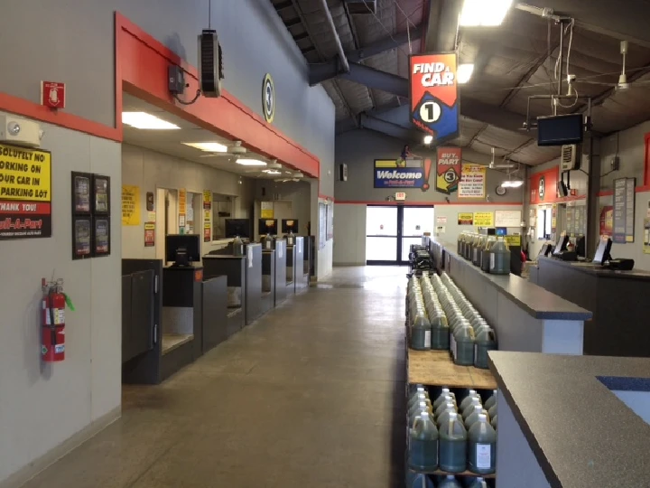 Interior of a Pull-A-Part service center.