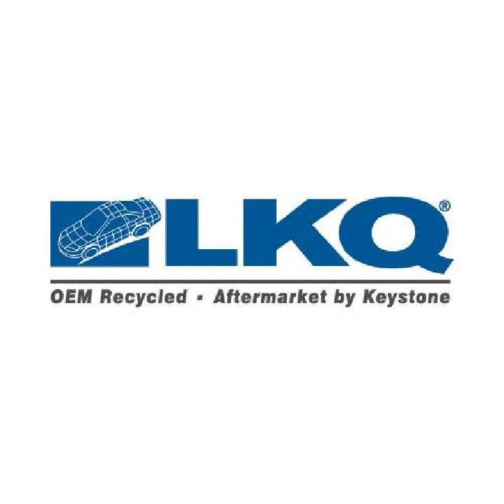 LKQ Auto Parts logo with tagline about recycled parts.