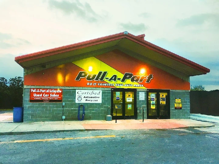 Pull-A-Part store exterior with signage and entryway.