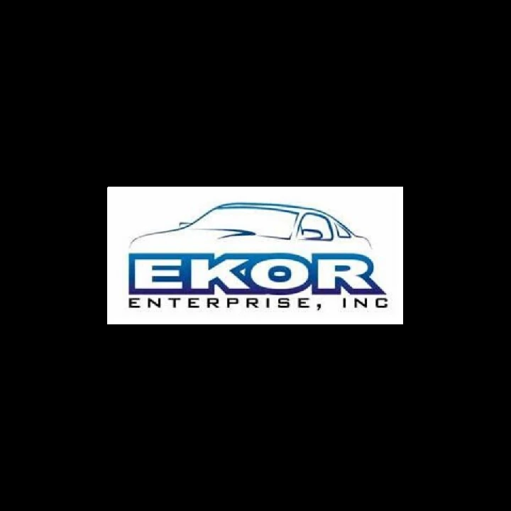 Logo of EKOR Enterprise INC. featuring a car outline.