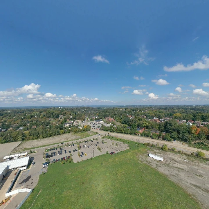 Aerial view of U-Pull-&-Pay Pittsburgh location.