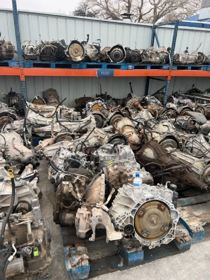 Auto parts displayed on shelves at Medina Auto Parts.