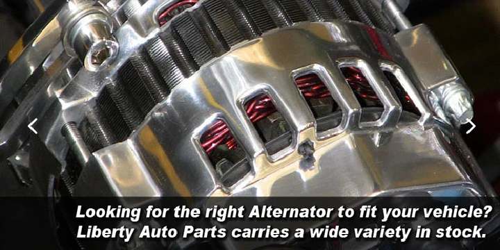 Close-up of an auto alternator for sale.