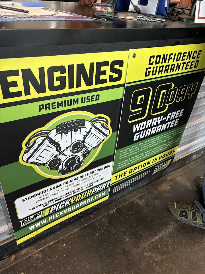 Engines for sale with a 90-day worry-free guarantee.