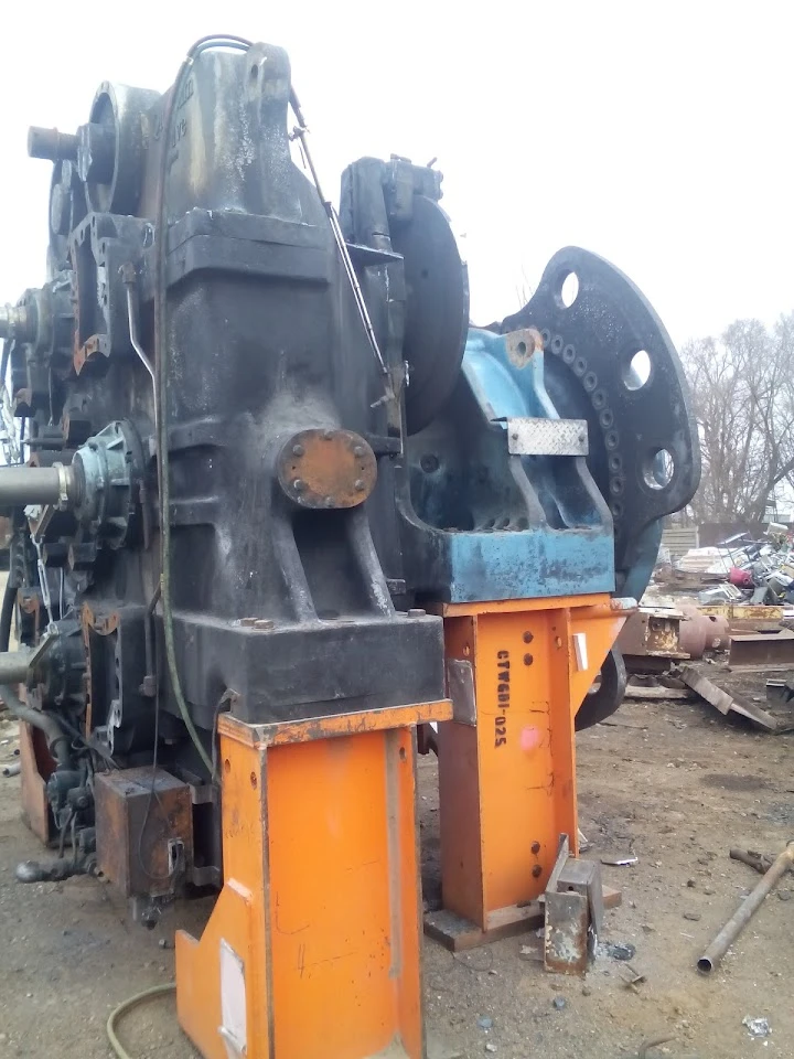 Industrial machinery at Alter Metal Recycling site.