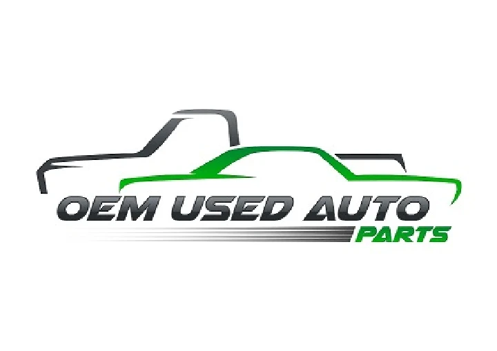 Logo of OEM Used Auto Parts with car silhouettes.