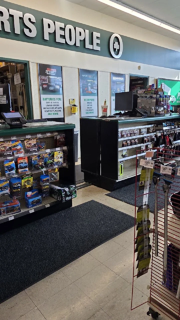 O'Reilly Auto Parts store interior with displays.