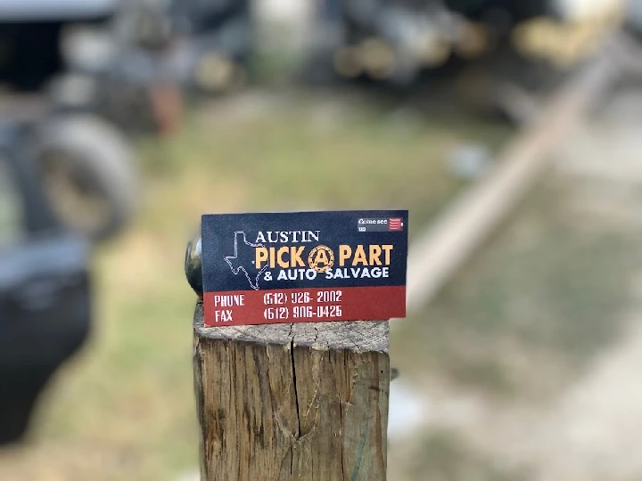 Business card for Austin Pick-A-Part & Auto Salvage.