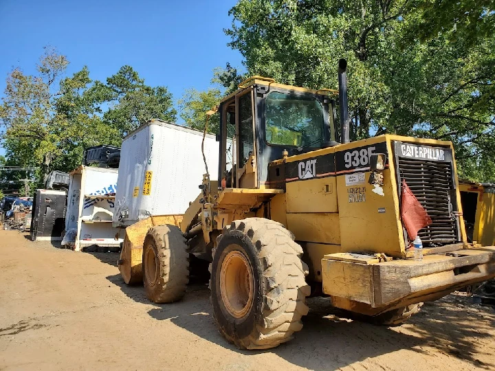 Caterpillar machinery at Charlotte Used Auto Parts.