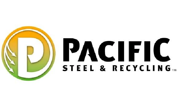 Pacific Steel & Recycling logo design.