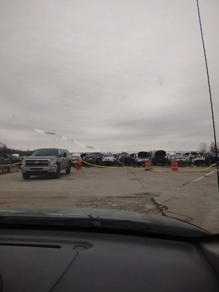 Parking lot view of Youngstown UPullit junkyard.