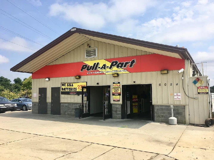 Pull-A-Part auto parts store entrance.