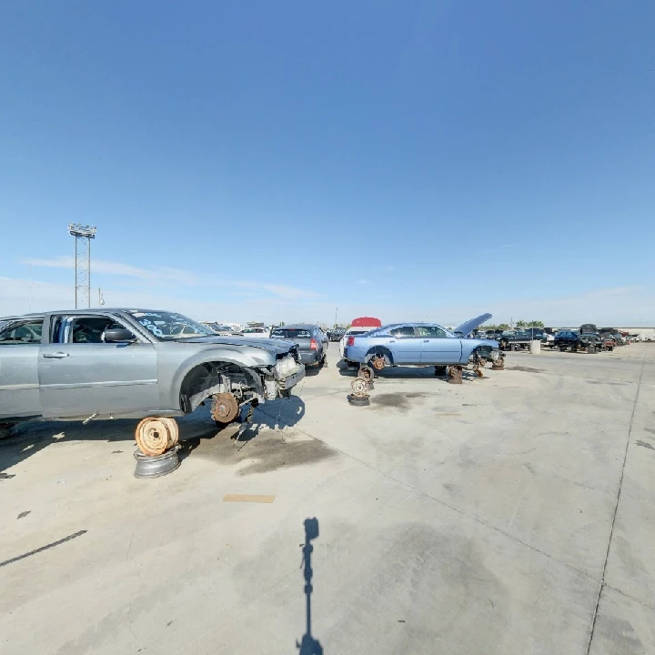 Rows of cars at U-Pull-&-Pay Fort Myers junkyard.