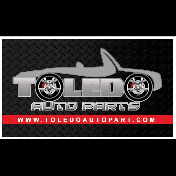 Toledo Auto Parts logo on a textured background.