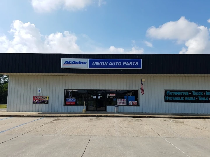 Union Auto Parts store exterior with signage.