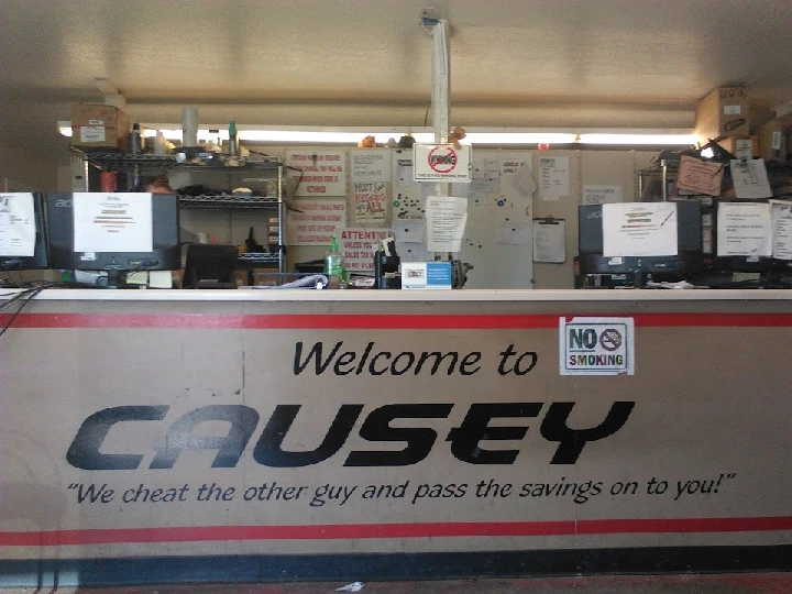 Welcome to Causeys Auto Parts service counter.