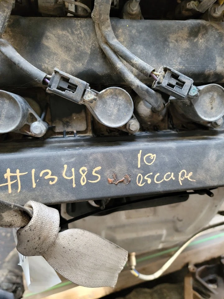 Auto parts with labeling and connections visible.