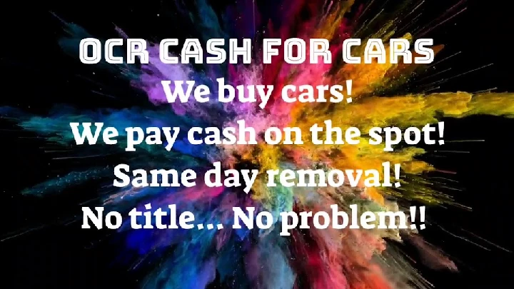 Cash for cars: Instant cash, same-day removal!