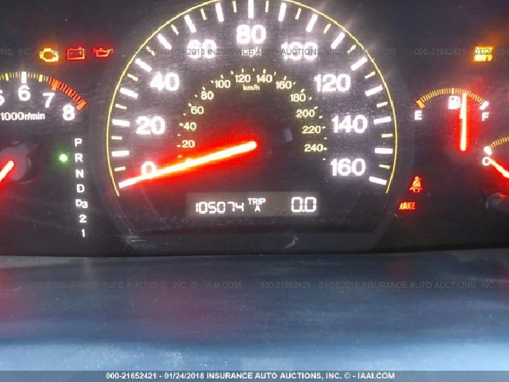 Dashboard showing speedometer and odometer readings.