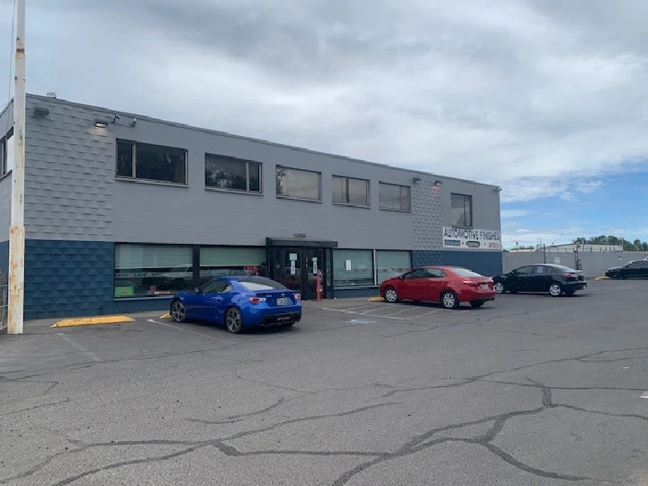 LKQ Foster Auto Parts building and parking lot.