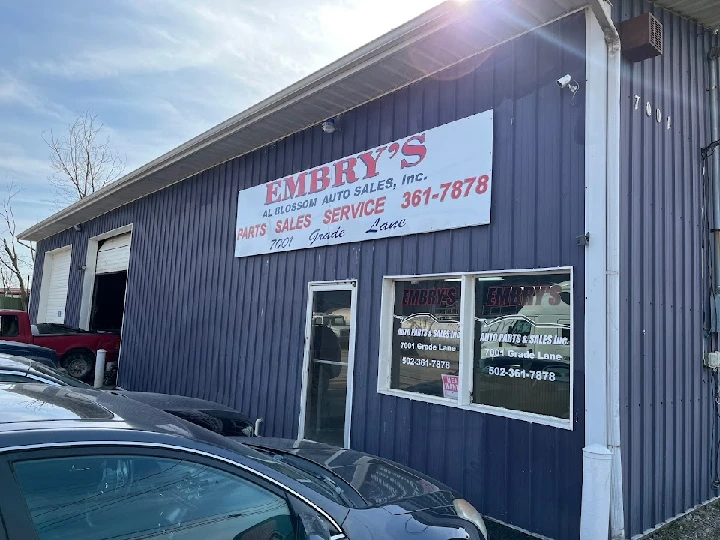 Embry's Auto Parts store exterior with signage.