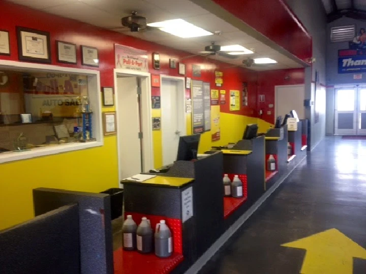 Interior view of Pull-A-Part service area.