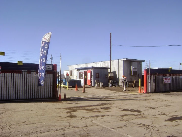 SA Recycling facility entrance with signage visible.