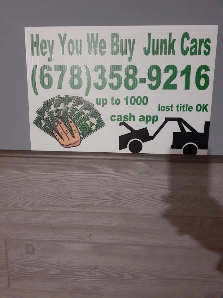 Hey you we buy junk cars in Atlanta