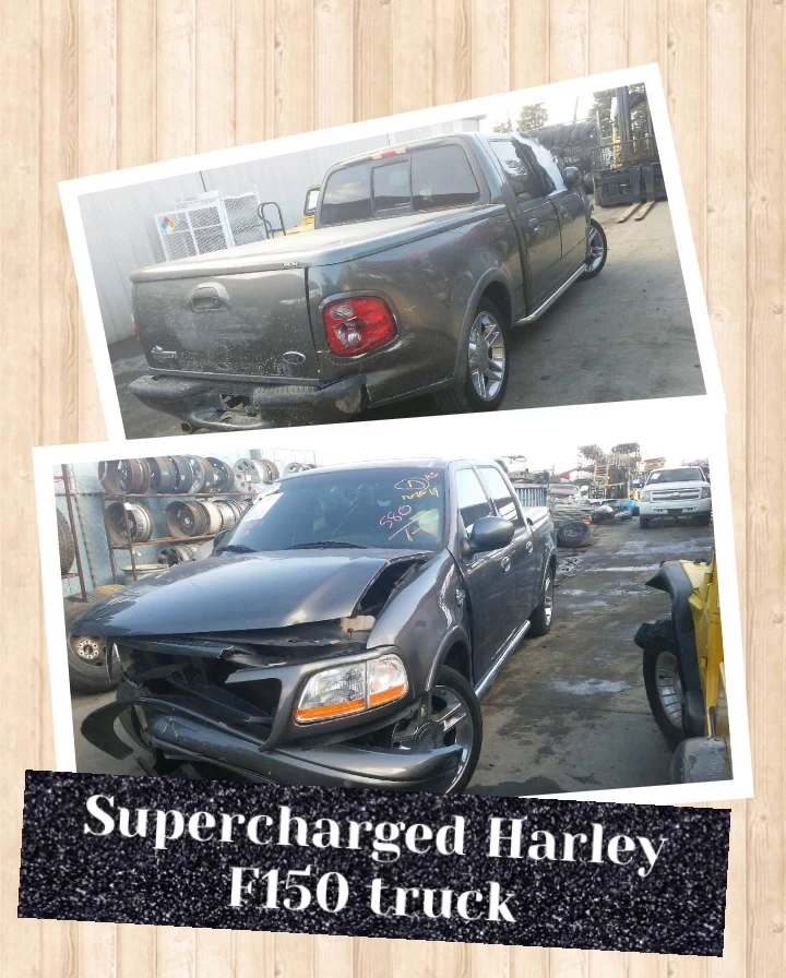 Supercharged Harley F150 truck for sale.